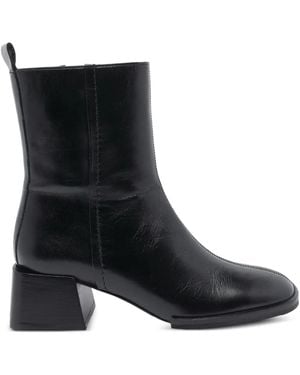 Poeve 50Mm Leather Boots - Black