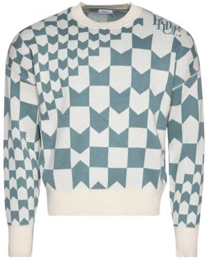 Rhude Racing Pullover Mit Monogramm - Blau