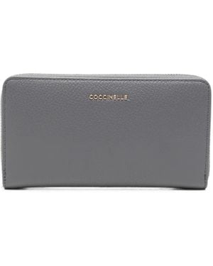 Coccinelle Pebbled Leather Wallet - Grey