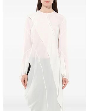 Givenchy Floral Lace Detail Lose Tunic - White