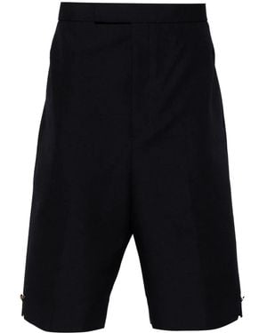 Thom Browne High-Rise Backstrap Shorts - Blue