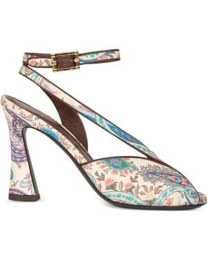 Etro High-Heeled Sandals - White