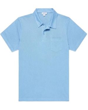 Sunspel Riviera Polo Shirt - Blue