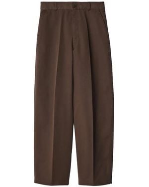 Lemaire Barrel Hose Aus Polycotton-Twill - Braun