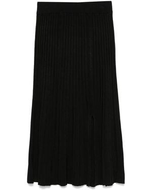 DKNY Ribbed Maxi Skirt - Black