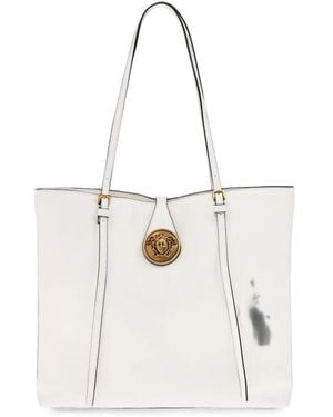 Versace Leather Bag With Medusa Head - White