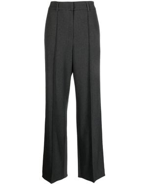 Goen.J Twill Straight-Leg Pants - Grey
