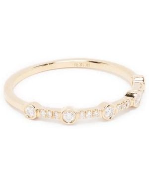 EF Collection 14Kt Diamond Stack Ring - Natural