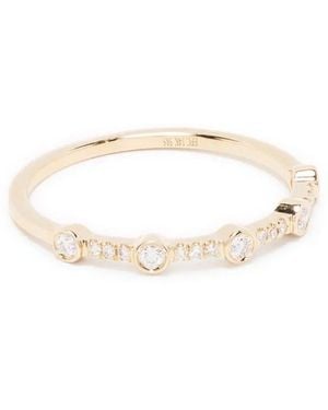 EF Collection 14Kt Gelbgoldring Mit Diamanten - Natur