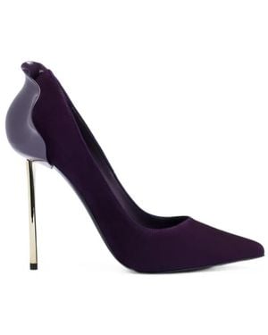 Le Silla Petalo Suede Pumps - Purple