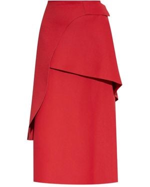 Tory Burch Layered Asymmetric Midi Skirt
