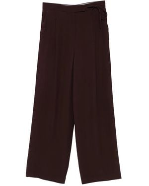 Eleventy Tie-Waist Trousers - Purple