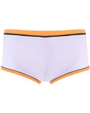 Amir Slama Panelled Trunks - White