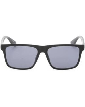 Calvin Klein Matte Rectangle-Frame Sunglasses - Gray