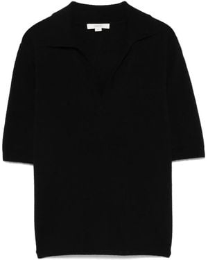 Vince Gebreid T-Shirt - Zwart