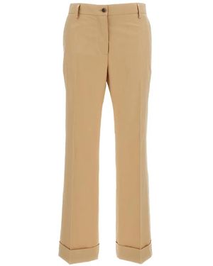 Alberto Biani Buttoned Trousers - Natural