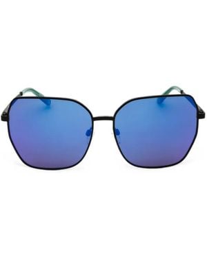 Fila Geometric-Frame Sunglasses - Blue