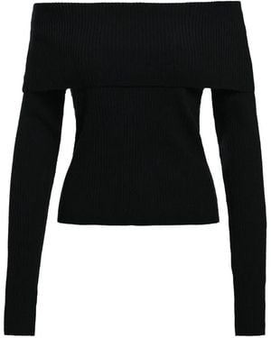 Essentiel Antwerp Jersey Killy De Canalé Con Hombros Descubiertos - Negro