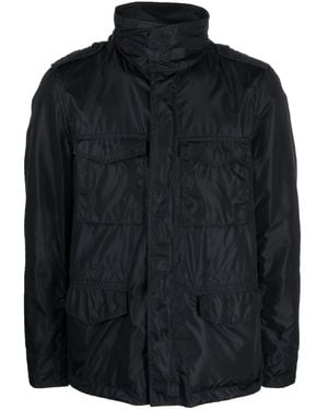 Aspesi Concealed-Hood Waterproof Windbreaker - Black