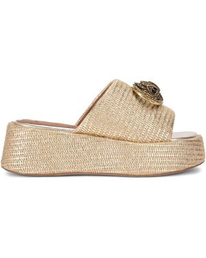 Kurt Geiger Chelsea Flatform Sandals - Natural