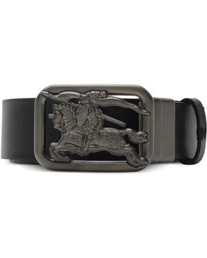 Burberry Omkeerbare Rider Riem - Grijs