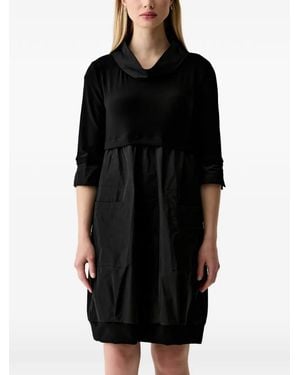Joseph Ribkoff Cowl-Neck Mini Dress - Black