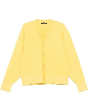 Jacquemus The Doppio Cardigan - Yellow