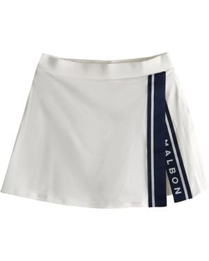 Malbon Golf Baseline Tennis Skirt - White