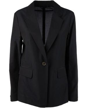 Peserico Button Pocket Blazer - Black