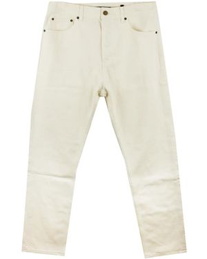 Fear Of God Logo-Appliqué Straight-Leg Jeans - Natural