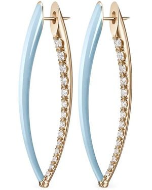 Melissa Kaye 18K Diamond Cristina Earrings - Blue