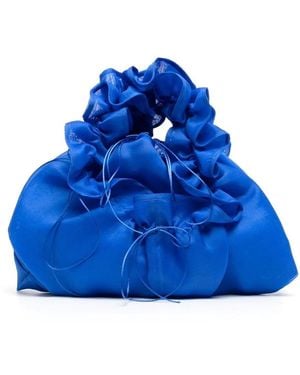 Cecilie Bahnsen Kiku Clutch Bag - Blue