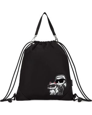 Karl Lagerfeld Ikon Duo バックパック - ブラック
