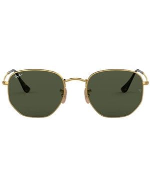 Ray-Ban Rb3548nl ヘキサゴンフレーム サングラス - グリーン