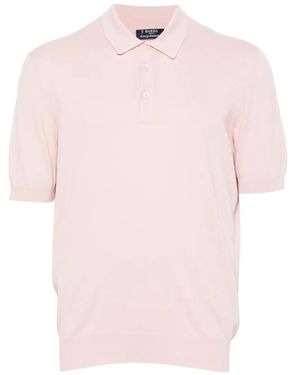 Barba Napoli Short-Sleeve Polo Shirt - Pink