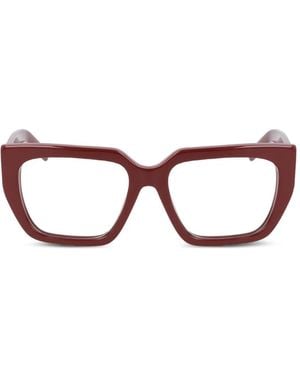 KARL LAGERFELD Brille Mit Geometrischem Gestell - Rot
