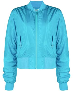 Off-White c/o Virgil Abloh Diag Print Bomber Jacket - Blue