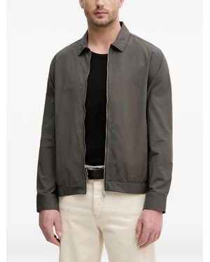 Lindbergh Zip-Up Shirt - Grey
