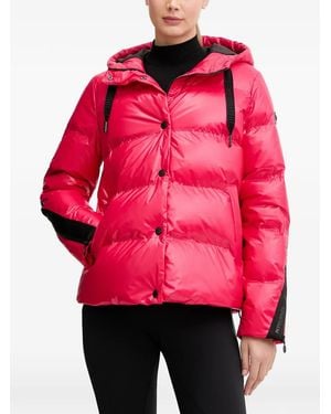 Sportalm Quilted Hooded Jacket - Red