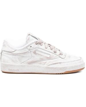 Reebok Club C 85 Vintage Distressed-Finish Trainers - White