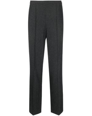 Vince High-Waist Tailored Tapered Trousers - Grey