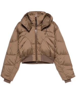 adidas By Stella McCartney Hooded Quilted Jacket - Brown
