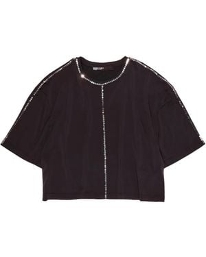 Bimba Y Lola Sequin-Embellished T-Shirt - Black