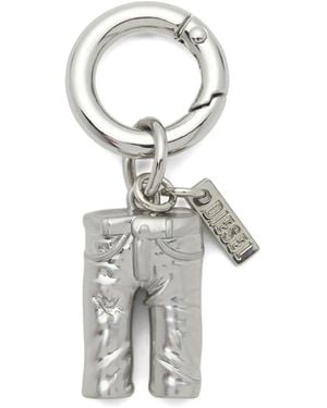 DIESEL Schlüsselanhänger Mit Jeansdesign - Weiß