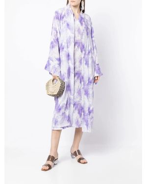 Bambah Gardenia Midi Dress - Purple