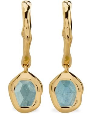 Monica Vinader Odyssey Huggie Hoops - Blue