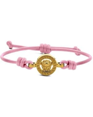 Versace Medusa '95 Leather Bracelet - Pink