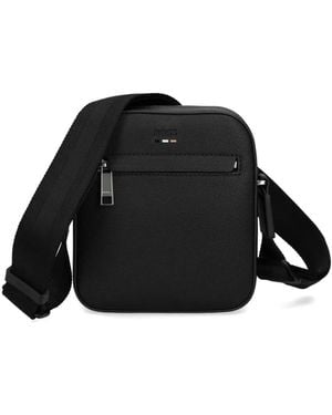 BOSS Borsa Messenger Con Logo - Nero