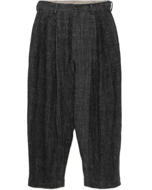 Ziggy Chen Linen Trousers - Grey