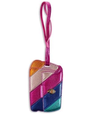 Kurt Geiger Metallic-Effect Luggage Tag - Pink